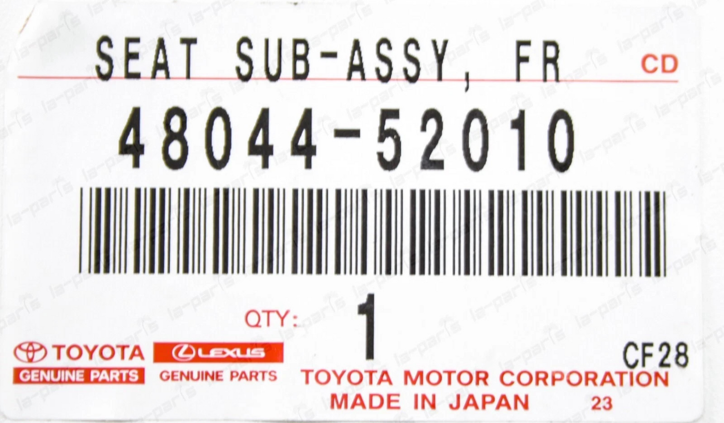 GENUINE TOYOTA SEAT, FRONT COIL SPRING, UPPER, RH/LH 48044-52010