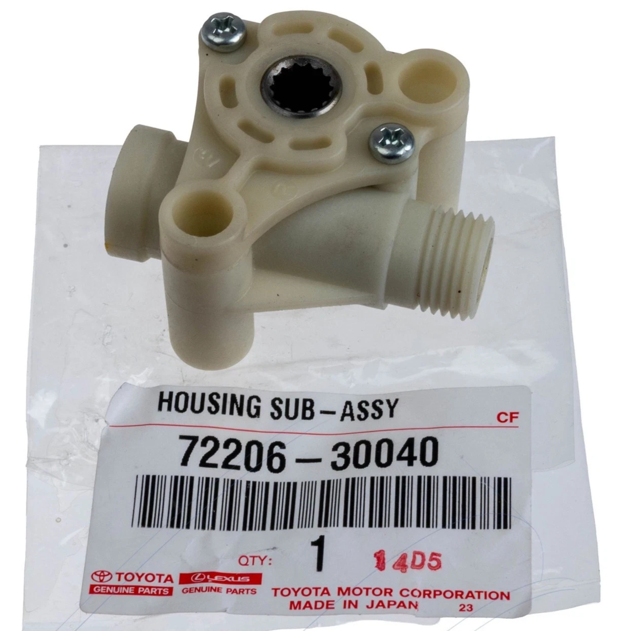 GENUINE TOYOTA HOUSING SUB-ASSY, POWER SEAT, NO.2 72206-30040