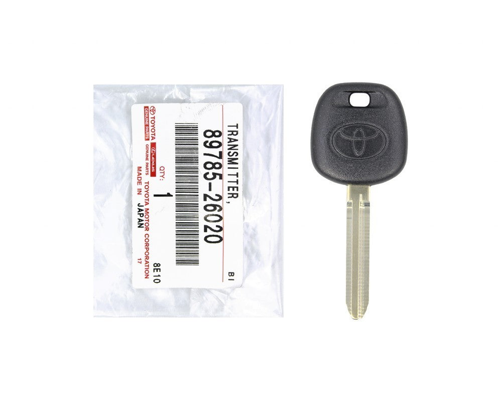 NEW GENUINE TOYOTA TRANSPONDER KEY BLANK 89785-26020