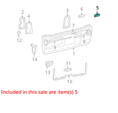 GENUINE TOYOTA HANDLE, BACK DOOR OUTSIDE 69215-60020