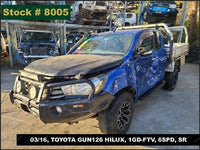 TOYOTA HILUX ECU 4WD CONTROL MODULE (MOUNTED BEHIND GLOVE BOX), P/N 8953371101,