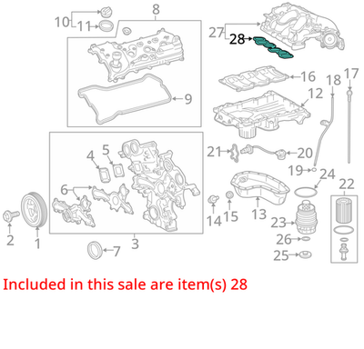 GENUINE TOYOTA GASKET, AIR SURGE 17176-31130