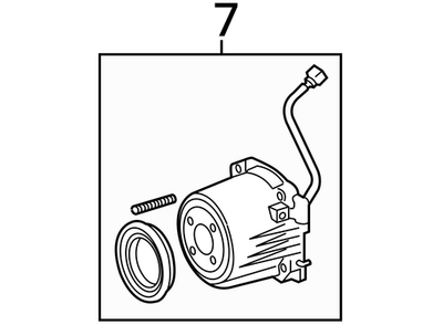 41303-48013 LEXUS RX270/350 Rear Differential Coupling Electro Magnetic Control