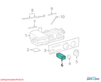 GENUINE TOYOTA 4RUNNER, TACOMA, T100, T.U.V A/C AIR COOLER SWITCH 84660-35030