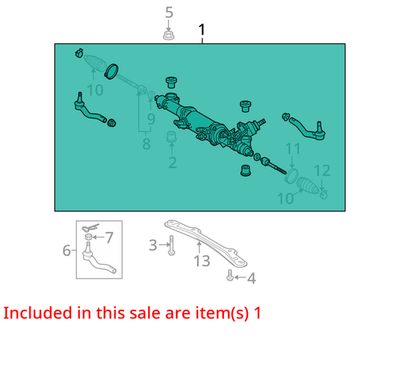 44200-50390 New Genuine LEXUS LS460/460L Steering Rack LH