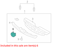 GENUINE TOYOTA SIENNA 2006–2010 FRONT GRILLE BUMPER EMBLEM 75301-AE010