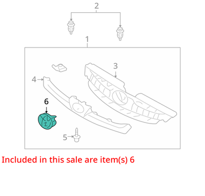 GENUINE TOYOTA SIENNA 2006–2010 FRONT GRILLE BUMPER EMBLEM 75301-AE010