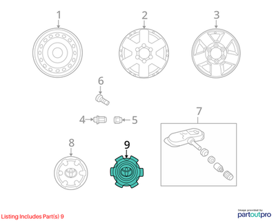 GENUINE TOYOTA FJ CRUISER WHEEL CENTRE CAP HUB COVER 4260B-35040