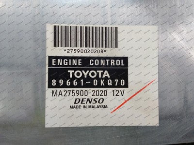 TOYOTA HILUX ECU ENGINE ECU, 3.0, 1KD-FTV, DIESEL, MANUAL, P/N 89661-0KQ70, ECU