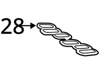 GENUINE TOYOTA GASKET, AIR SURGE 17176-31130