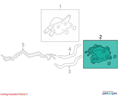 GENUINE TOYOTA LAND CRUISER COOLER ASSY TRANSMISSION OIL W/THERMOSTAT 3297034030