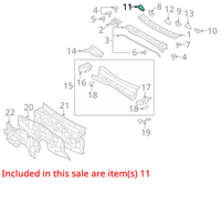 GENUINE TOYOTA COVER, HEATER DUCT HOLE 55791-35010