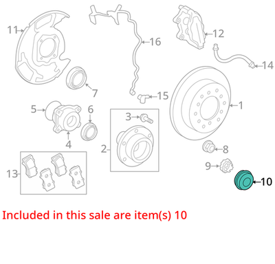 GENUINE TOYOTA FRONT AXLE HUB GREASE CAP RH LH 43514-34020