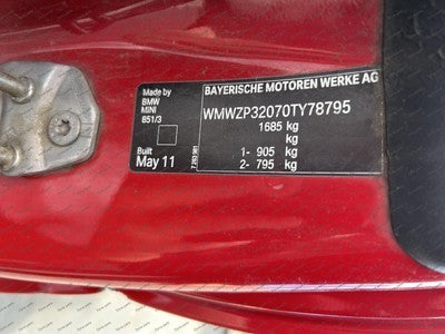 MINI COOPER FWD Automatic Transmission N14B16 ANH R57 06/2010-09/2016