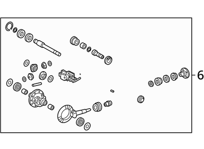 New Genuine Toyota Tacoma Front Differential Axle 11x41 Ratio 41110-35A11