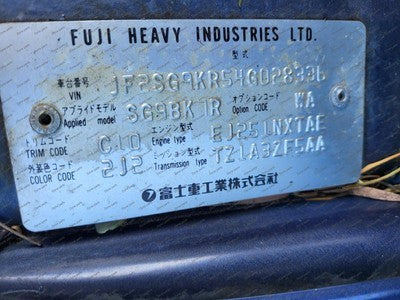 SUBARU Forester Automatic Transmission EJ25 07/02-05/05