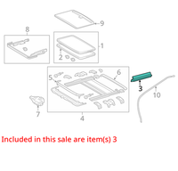GENUINE TOYOTA LEVIN, YARIS, VIOS, CROWN, COROLLA SUNROOF SIDE TRIM 63217-30100