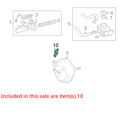 GENUINE TOYOTA SPRINTER, SERA VALVE ASSY, VACUUM CHECK (FOR BRAKE) 44730-10010