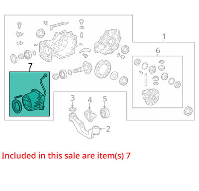 41303-48013 LEXUS RX270/350 Rear Differential Coupling Electro Magnetic Control
