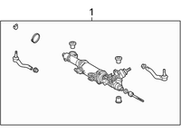 44200-50390 New Genuine LEXUS LS460/460L Steering Rack LH