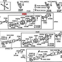 37230-36131 Genuine Toyota Coaster OEM Bearing Center Support NO.2