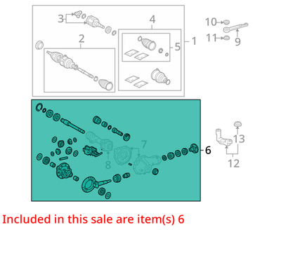 New Genuine Toyota Hilux Front Differential Axle 11x41 Ratio 41110-35A11