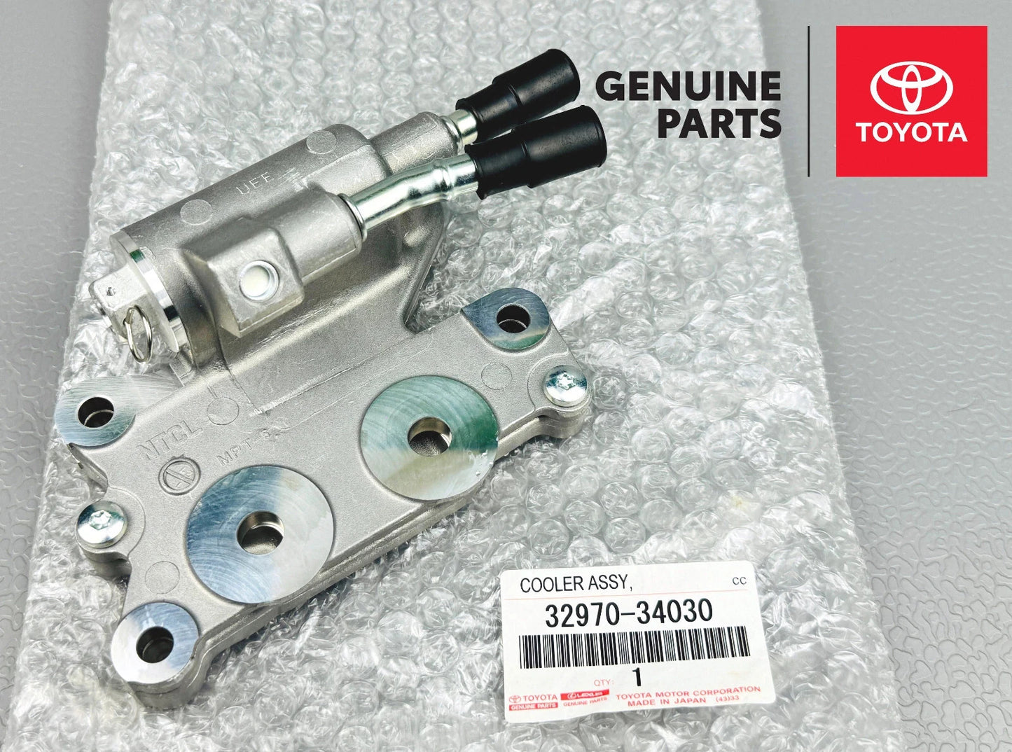 GENUINE TOYOTA TUNDRA COOLER ASSY TRANSMISSION OIL W/THERMOSTAT 32970-34030