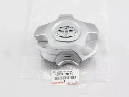 GENUINE TOYOTA ORNAMENT SUB-ASSY, WHEEL HUB (FOR FRONT) 42603-60671