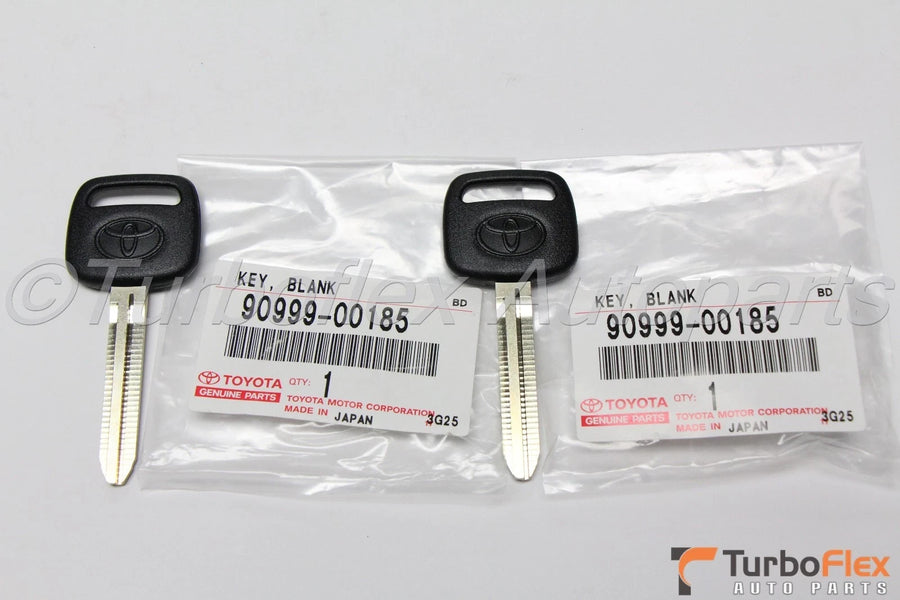 Toyota Genuine NON TRANSPONDER Blank Key Set of 2 90999-00185