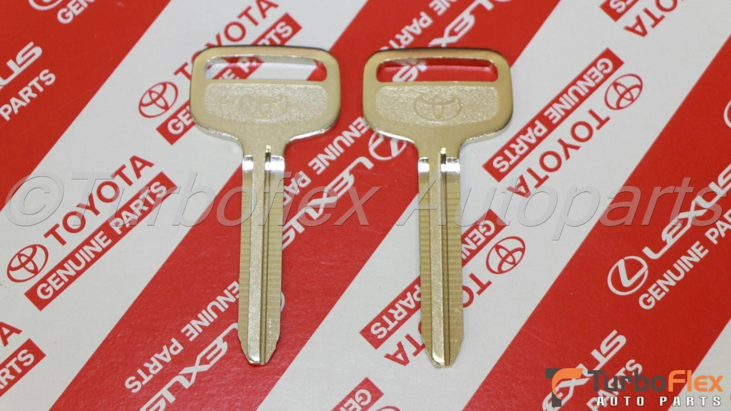 Toyota Metal NON-Transponder Blank Key Set of 2 Genuine OEM 90999-00186