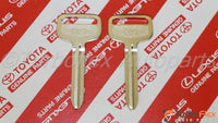 Toyota Metal NON-Transponder Blank Key Set of 2 Genuine OEM 90999-00186