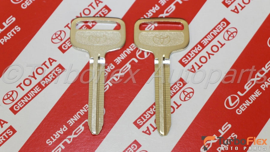 Toyota Metal NON-Transponder Blank Key Set of 2 Genuine OEM 90999-00186