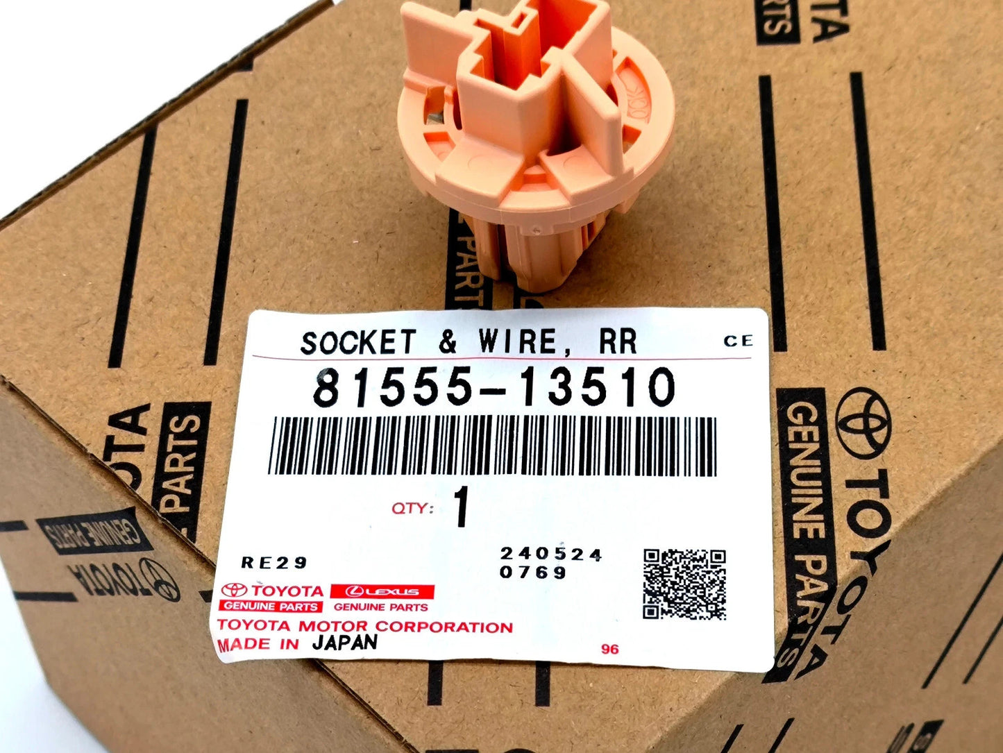 GENUINE TOYOTA SOCKET LAMP WIRE SUB-ASSY, REAR COMBINATION LAMP 81555-13510