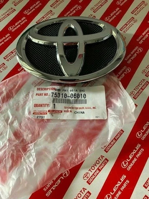 GENUINE TOYOTA AURION, CAMRY FRONT RADIATOR GRILLE EMBLEM LE XLE 75310-06010
