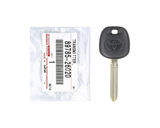 NEW GENUINE TOYOTA TRANSPONDER KEY BLANK 89785-26020