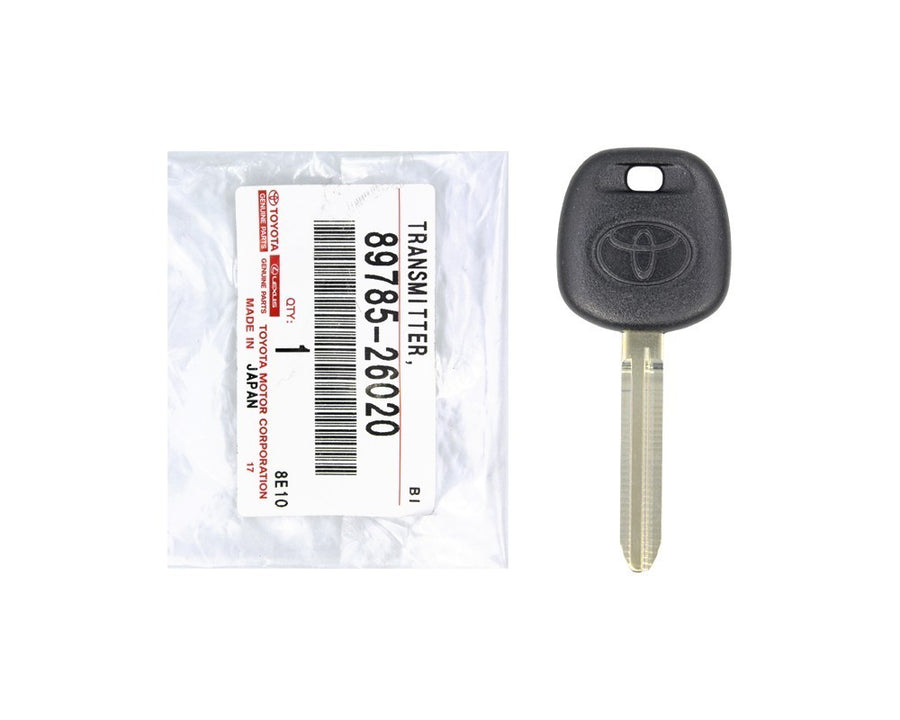 NEW GENUINE TOYOTA TRANSPONDER KEY BLANK 89785-26020