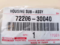 GENUINE TOYOTA HOUSING SUB-ASSY, POWER SEAT, NO.2 72206-30040