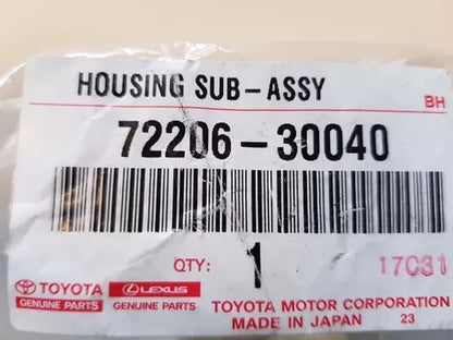 GENUINE TOYOTA HOUSING SUB-ASSY, POWER SEAT, NO.2 72206-30040